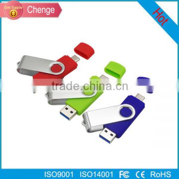 OTG TYPE C USB Pendrive for smart phone ,computer,Dual port OTG USB 3.0 flash drive