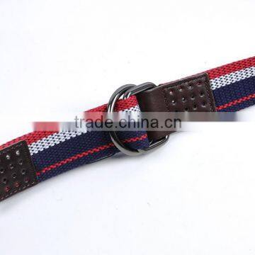 Deduction D Quality Woven Men And Women Cowboy Wild Striped Canvas Belt photo-4