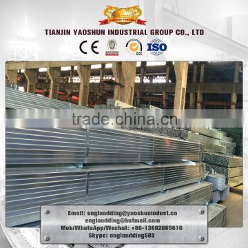 Pre Galvanized Welded Square / Rectangular Steel Pipe/Tube 25*75mm