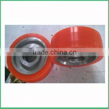 150mm * 70mm Polyurethane Customized Wheel Custom Made Urethane Vulkollan Polyurethane Wheels