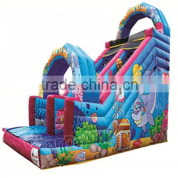 shark slide under the sea slide inflatable dry slide inflatable