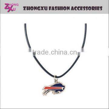 new custom sport NFL American football team leather Buffalo Bills pendant necklace jewelry