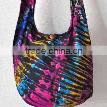 wholesale best quality hippie cross body shoulder bags tie and die hippie shoulder bag