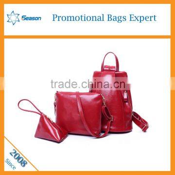 Custom leather backpack fashion bags ladies handbags pu backpack