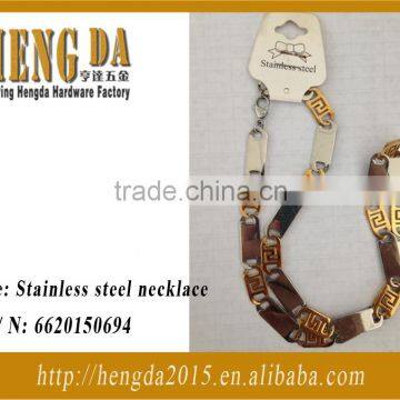 Fashion metal curb chain necklace