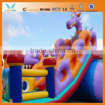 Colorful inflatable Slide combo, bouncy game