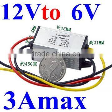 With Aluminum box dc step down converter 12v to 6v 3Amax for car ,generator etc.