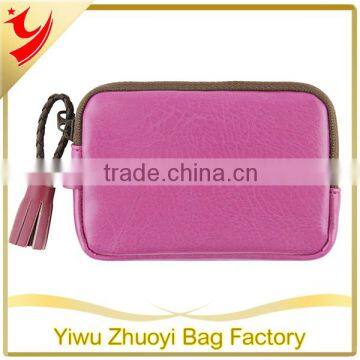 High Quality PU Material Travel Little Pouch Bag for Phone and Electronics