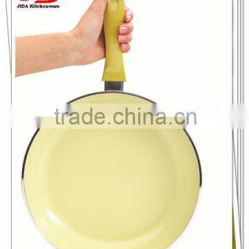 ALUMINUM ROUND NON-STICK FRY PAN WITH CERAMIC COATIG