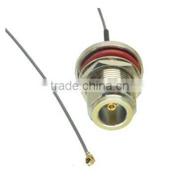 U.FL IPX IPEX to N bulkhead Female pigtail coaxial cable assembly