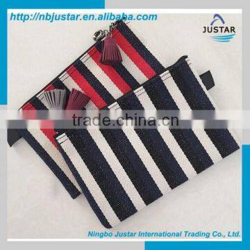 China Suppliers Hot Selling Promotional Fashionable Stripe Cotton Beauty Cosmetics