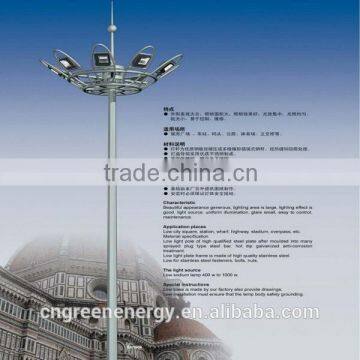 Q235 steel outdoor light mast with china factory price professional design all application