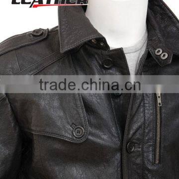 2014 Spring New Winter Children Woolen Thicken Leather Coat,boy Versatile Cotton Collar Jacket photo-3