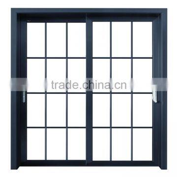 Double tempered glass aluminum door design villa house plans aluminum sliding door