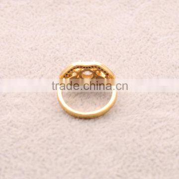 >>>2016 YIWU T&J Women Fashion Korean Style Rings Gold Plated Mouth Rhinestone Crystal Rings for Lady/ photo-5