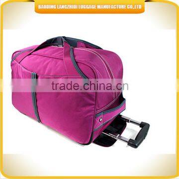 Hot sale factory price fashionable Trolley Travel Bag/Trolley Duffle Bag