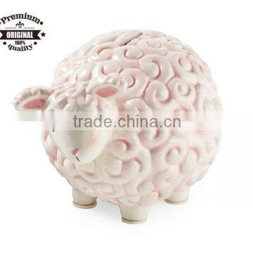 small cute ceramic mutton money coin box