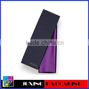 black paper tie holder box