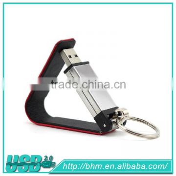 Wholesale promotion gift leather mini usb memory drive, cheap usb stick