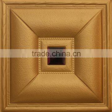 2016 New prevalent Luxury Soundproof Leather 3D wall paneling3d pvc wall panel