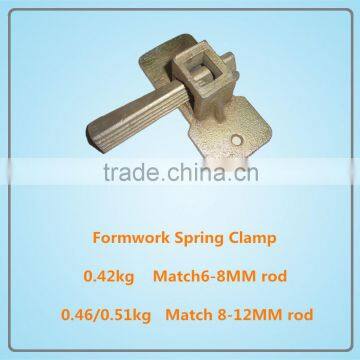 Scaffolding formwork spring clamp casted