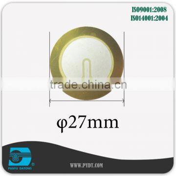 27mm 3pins piezo buzzer crystal plate element