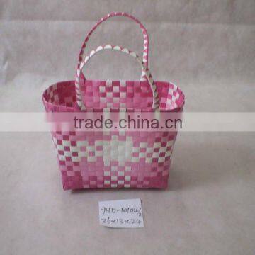 colorful PP woven basket for home storage