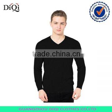 2015 men's fashion v-neck tight pullover sweater