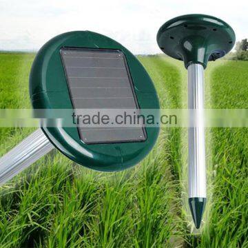 Yard solar power ultrasonic sonic mouse mole pest rodent repeller repellent