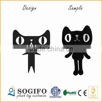  Company Customize Monster Cat Plush Toy/ Plush Toys Black Cat / Walking Plush Cat Toy