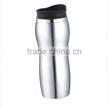 450ml double wall stainless steel auto mug