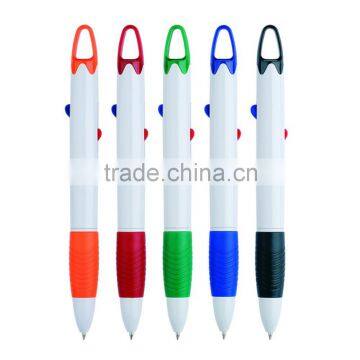 Multi Color 2 in 1 color promotional plastic ballpoint pen Logo Customized