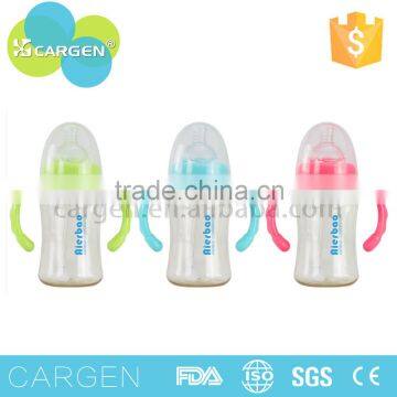 210ml PPSU baby feeding bottle with automatic straw