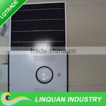 12W LED solar panel, lamp and battery All-in-one Solar Garden light