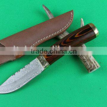 OEM Outdoor hand made damascus blade knife blank