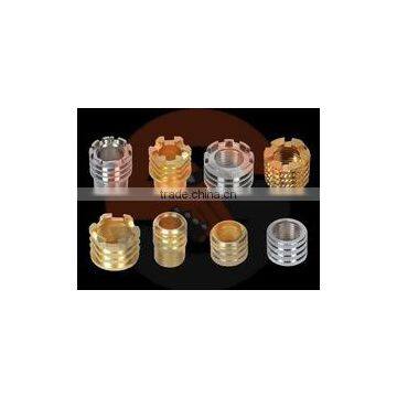 Brass Molding Inserts for PPR, CPVC, UPVC, PVC pipe fittings