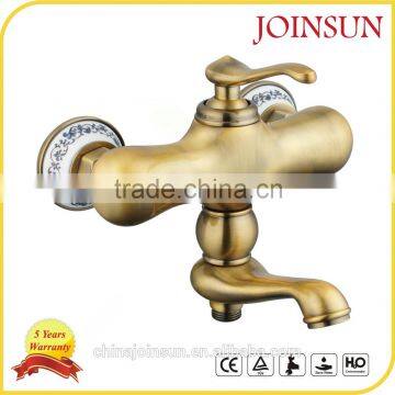 Gold Coffee Wall Mounted Bath Shower Mixer