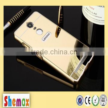 Luxury 24k Golden Mirror Back Cover Case For Lenovo K5 Note