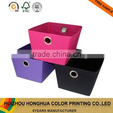 Colourful design home clothes storage box fabric store box