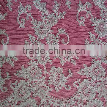 African guipure lastest designs jacquard lace fabric for woman dress SAY1022131