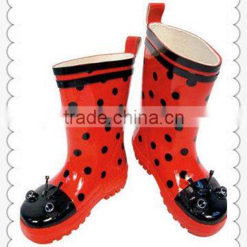 Fantastic Ladybug Rain Boots Rubber Custom