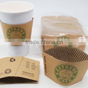 Print Custom Logo Disposable Paper Coffee Cup Sleeve photo-4