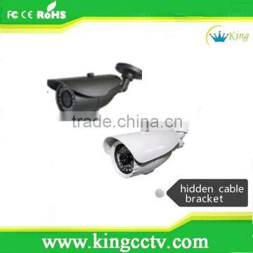 Top 10 cctv supplier factory direct selling weatherproof ir color cmos camera with hidden cable bracket