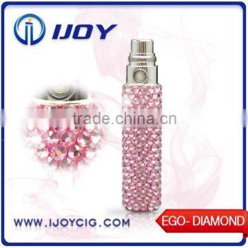 Hot seller electronic cigarette CIGPET diamond ego battery 650mAh