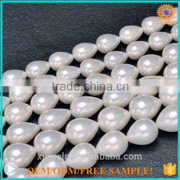 wholesale teardrop shell / glass pearl strands