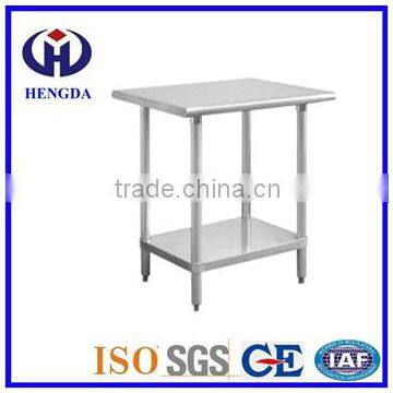 Commercial hotel rsetaurant stainless steel kitchen work table