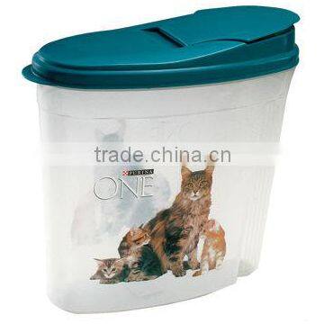 metal pet food container