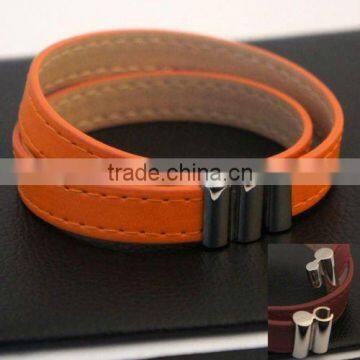 High Quality blank leather bracelets,MOQ 2ps per stye