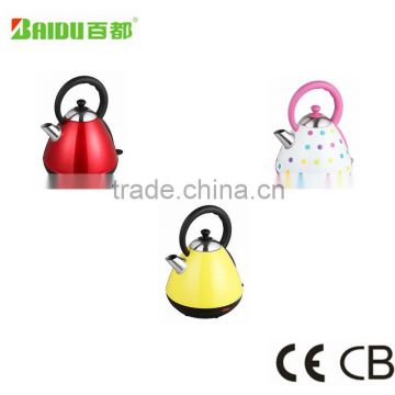 2015 Promotional Electric Kettle with thermal insulation hot sale and cute design