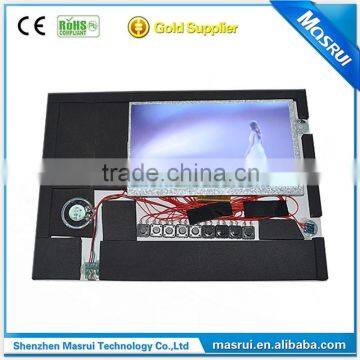 video in print greeting/brochure card pcb tft lcd module